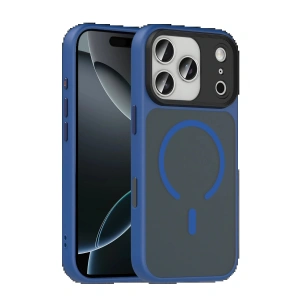 CPT05 Apple iPhone 17 Pro Max Megane Magsafe Kapak - Lacivert