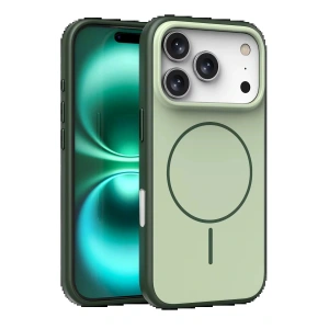 CPT05 Apple iPhone 17 Pro Max Neva Magsafe Kapak - Koyu Yeşil