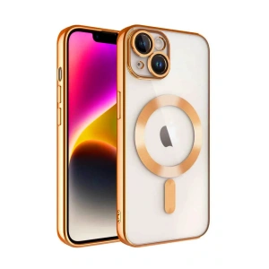 CPT05 iPhone 13 Kılıf Kross Magneticsafe Kapak - Turuncu