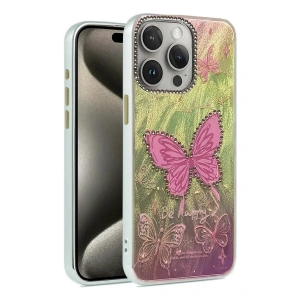 CPT05 iPhone 14 Pro Kılıf Blade Aynalı Desenli Kapak - Desen 5