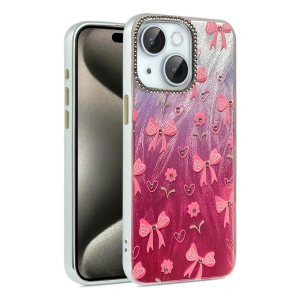 CPT05 iPhone 15 Plus Kılıf Blade Aynalı Desenli Kapak - Desen 3