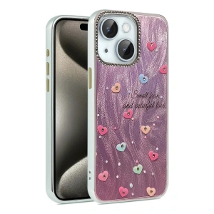 CPT05 iPhone 15 Plus Kılıf Blade Aynalı Desenli Kapak - Desen 8