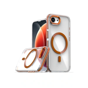 CPT05 iPhone 16E Bella Magsafe Kapak - Turuncu