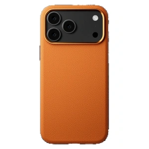 CPT05 iPhone 17 Pro Max Wonder Deri Magsafe Kapak - Turuncu