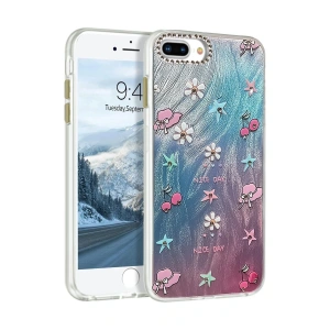 CPT05 iPhone 7 Plus Kılıf Blade Aynalı Desenli Kapak - Desen 4