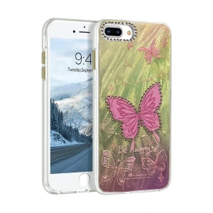 CPT05 iPhone 7 Plus Kılıf Blade Aynalı Desenli Kapak - Desen 5