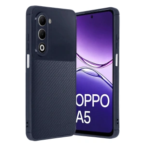 CPT05 Oppo A5 4G Auto Focus Karbon Kapak - Lacivert