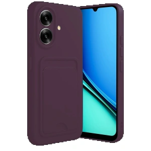 CPT05 Realme Note 60 Kelvin Kartvizitli Silikon - Derin Mor