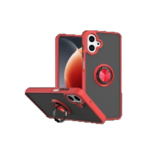 CPT05 Samsung Galaxy A07 4G Montreal Yüzüklü Silikon Kapak - Kırmızı