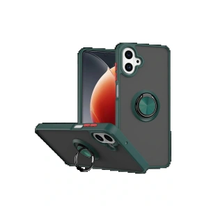 CPT05 Samsung Galaxy A07 4G Montreal Yüzüklü Silikon Kapak - Yeşil