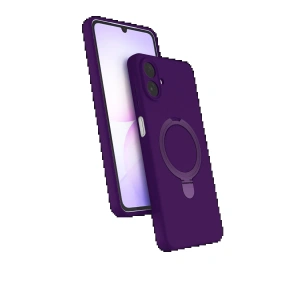 CPT05 Samsung Galaxy A07 4G Regal Magsafe Standlı Kapak - Derin Mor