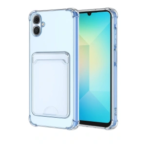 CPT05 Samsung Galaxy A07 Kart Şeffaf Silikon - Şeffaf