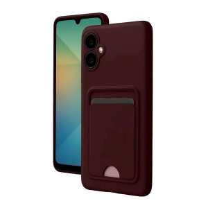 CPT05 Samsung Galaxy A07 Kelvin Kartvizitli Silikon - Bordo