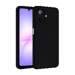 CPT05 Samsung Galaxy A07 Nano içi Kadife Silikon - Siyah