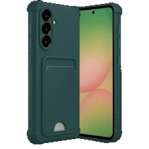 CPT05 Samsung Galaxy A17 5G Kelvin Kartvizitli Silikon - Koyu Yeşil