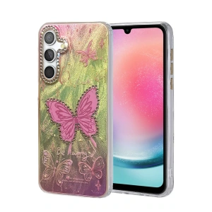 CPT05 Samsung Galaxy A24 4G Kılıf Blade Aynalı Desenli Kapak - Desen 5