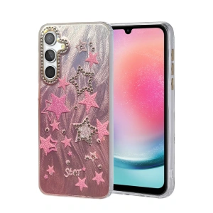 CPT05 Samsung Galaxy A24 4G Kılıf Blade Aynalı Desenli Kapak - Desen 7