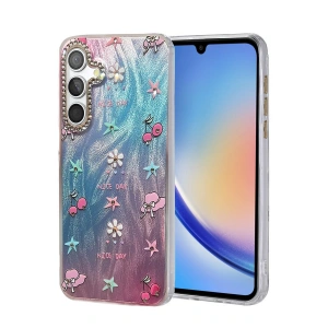 CPT05 Samsung Galaxy A34 5G Kılıf Blade Aynalı Desenli Kapak - Desen 4