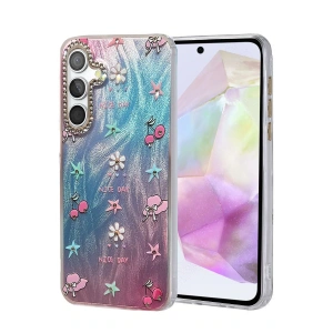 CPT05 Samsung Galaxy A35 5G Kılıf Blade Aynalı Desenli Kapak - Desen 4