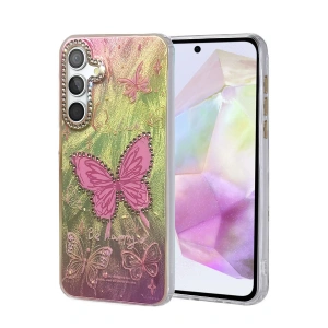 CPT05 Samsung Galaxy A35 5G Kılıf Blade Aynalı Desenli Kapak - Desen 5