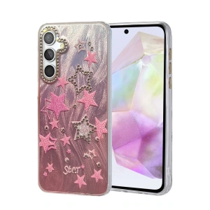 CPT05 Samsung Galaxy A35 5G Kılıf Blade Aynalı Desenli Kapak - Desen 7