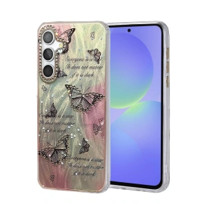 CPT05 Samsung Galaxy A36 Kılıf Blade Aynalı Desenli Kapak - Desen 6