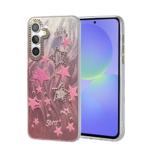 CPT05 Samsung Galaxy A36 Kılıf Blade Aynalı Desenli Kapak - Desen 7