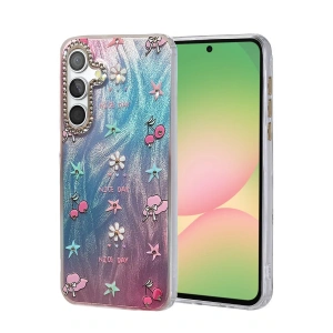 CPT05 Samsung Galaxy A56 Kılıf Blade Aynalı Desenli Kapak - Desen 4