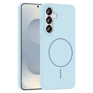 CPT05 Samsung Galaxy S23 FE Kılıf Jully Magsafe Kapak - Mavi