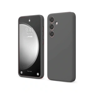 CPT05 Samsung Galaxy S24 FE Kılıf First Silikon - Gri