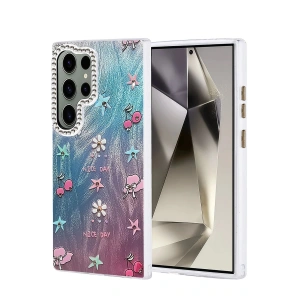 CPT05 Samsung Galaxy S24 Ultra Kılıf Blade Aynalı Desenli Kapak - Desen 4