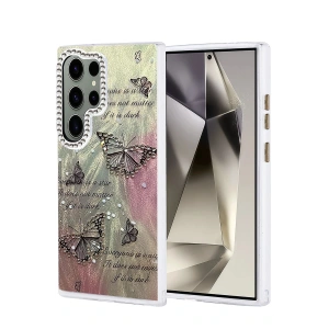 CPT05 Samsung Galaxy S24 Ultra Kılıf Blade Aynalı Desenli Kapak - Desen 6