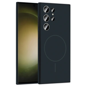 CPT05 Samsung Galaxy S24 Ultra Kılıf Jully Magsafe Kapak - Füme