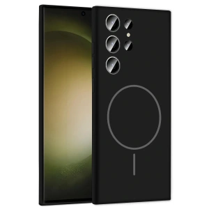 CPT05 Samsung Galaxy S24 Ultra Kılıf Jully Magsafe Kapak - Siyah