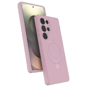 CPT05 Samsung Galaxy S24 Ultra Regal Magsafe Standlı Kapak - Açık Pembe