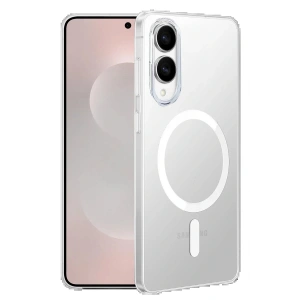 CPT05 Samsung Galaxy S25 Edge Kılıf PC Zara Magsafe Şeffaf Kılıf - Şeffaf