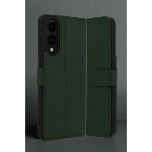 CPT05 Samsung Galaxy S25 Edge Trend S Plus Kapaklı Kılıf - Koyu Yeşil