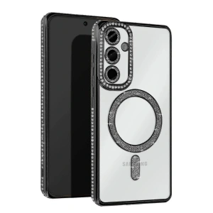 CPT05 Samsung Galaxy S25 FE Joke Simli Magneticsafe Kılıf - Siyah