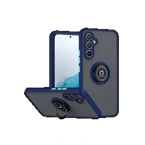 CPT05 Samsung Galaxy S25 FE Montreal Yüzüklü Silikon Kapak - Lacivert