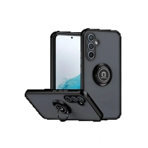 CPT05 Samsung Galaxy S25 FE Montreal Yüzüklü Silikon Kapak - Siyah