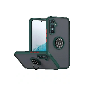 CPT05 Samsung Galaxy S25 FE Montreal Yüzüklü Silikon Kapak - Yeşil