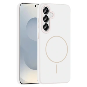 CPT05 Samsung Galaxy S25 Plus Kılıf Jully Magsafe Kapak - Beyaz