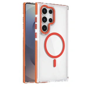 CPT05 Samsung Galaxy S25 Ultra Bella Magsafe Kapak - Turuncu