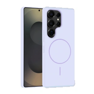 CPT05 Samsung Galaxy S25 Ultra Kılıf Jully Magsafe Kapak - Lila