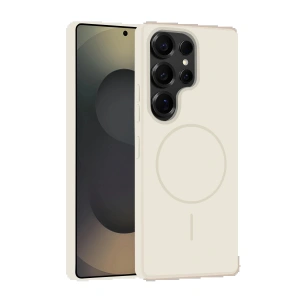 CPT05 Samsung Galaxy S25 Ultra Kılıf Jully Magsafe Kapak - Pudra