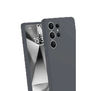 CPT05 Samsung Galaxy S25 Ultra Kılıf Nano içi Kadife Silikon - Gri