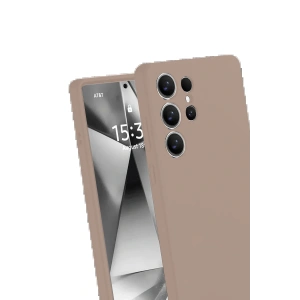 CPT05 Samsung Galaxy S25 Ultra Kılıf Nano içi Kadife Silikon - Pudra