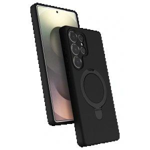 CPT05 Samsung Galaxy S25 Ultra Regal Magsafe Standlı Kapak - Siyah
