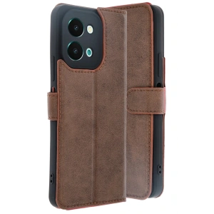 CPT05 Vivo Y28 Kılıf Trend S Plus Kapaklı Kılıf - Taba