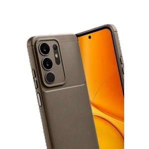 CPT05 Vivo Y29S Auto Focus Karbon Kapak - Kahverengi